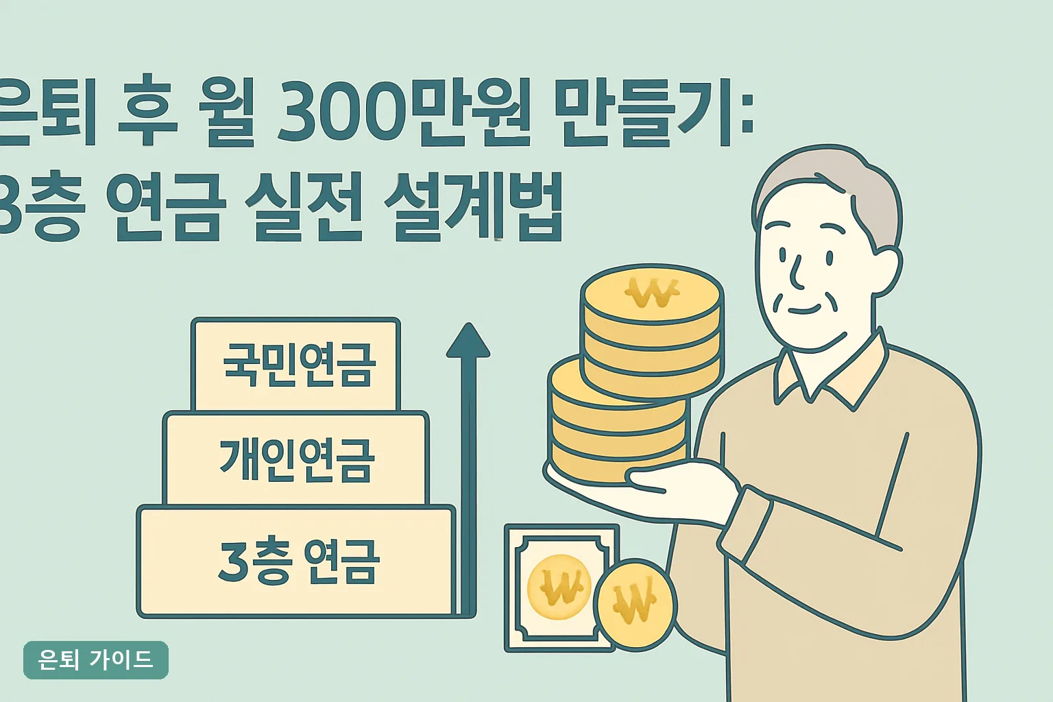 은퇴 후 월 300만원 만들기: 3층 연금 실전 설계법