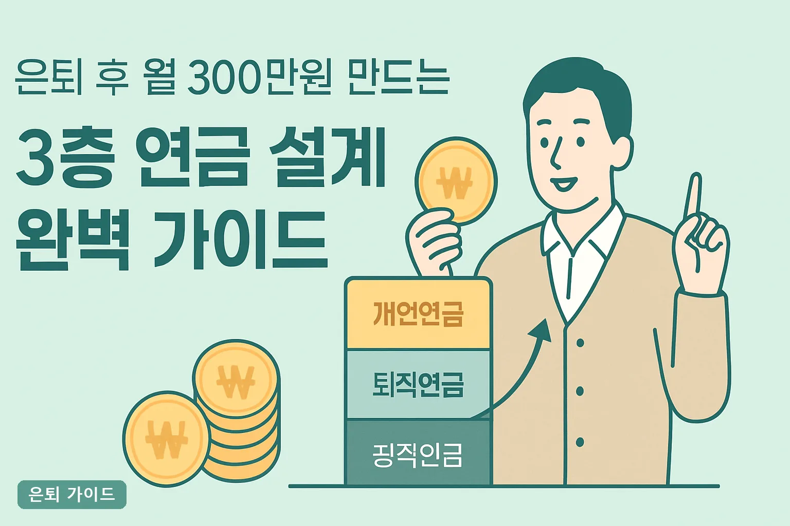 은퇴 후 월 300만원 만드는 3층 연금 설계 완벽 가이드