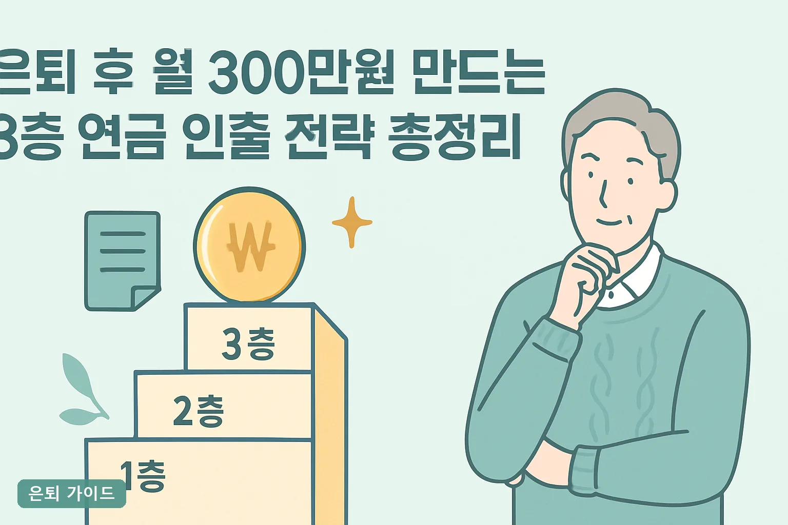은퇴 후 월 300만원 만드는 3층 연금 인출 전략 총정리