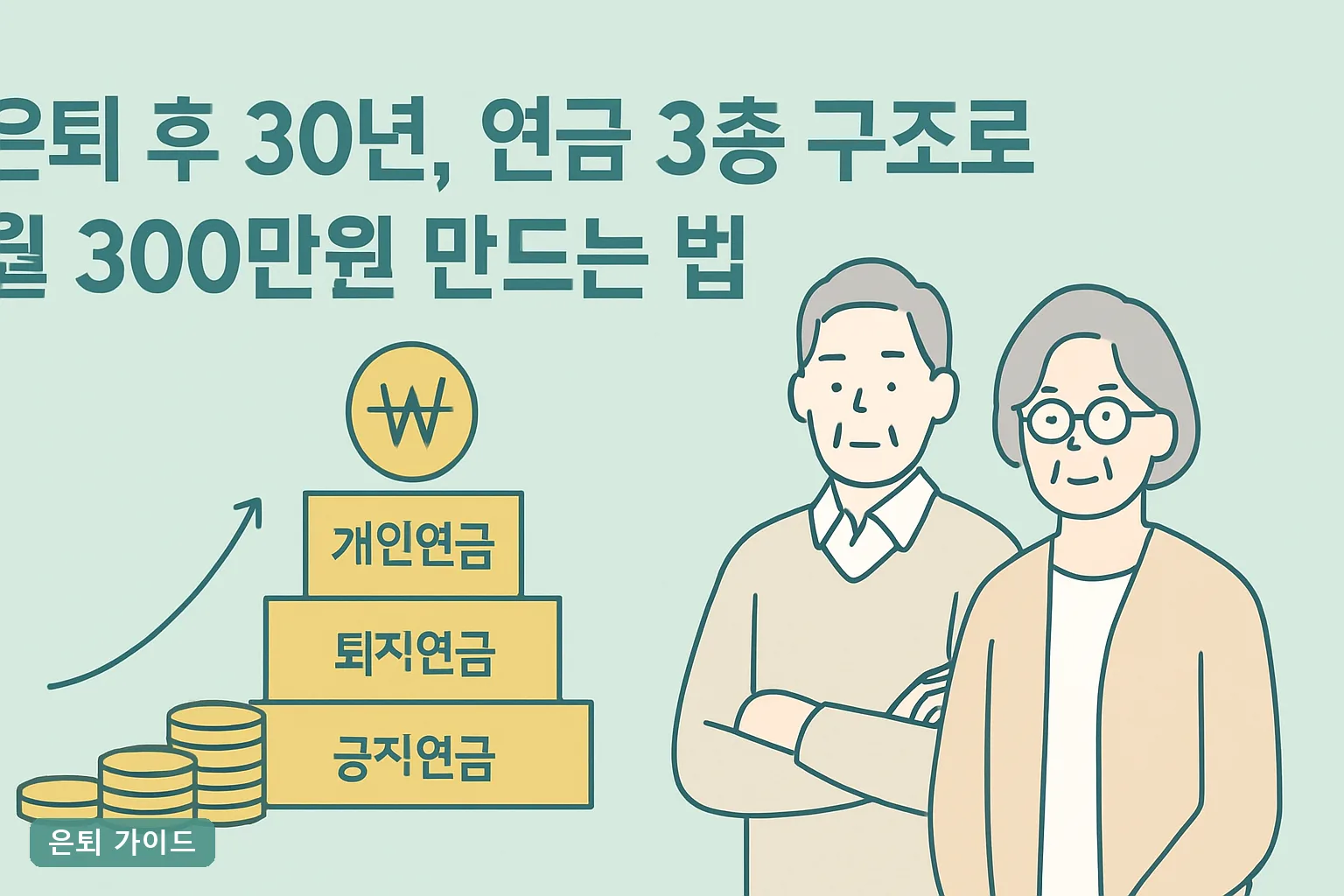 은퇴 후 30년, 연금 3층 구조로 월 300만원 만드는 법