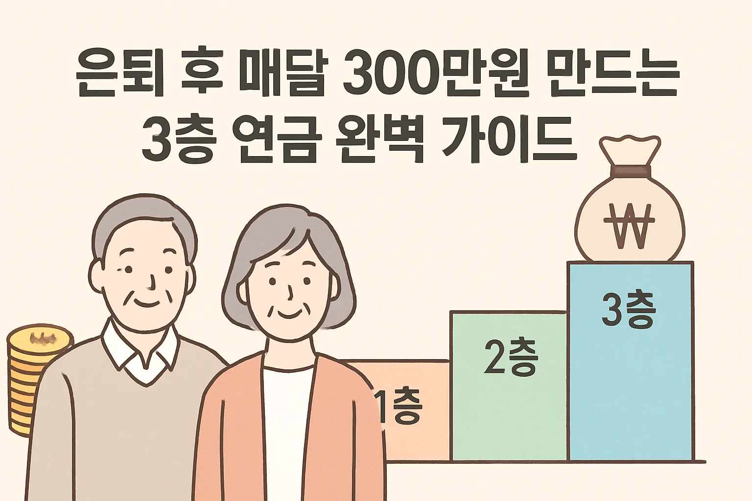 은퇴 후 매달 300만원 만드는 3층 연금 완벽 가이드