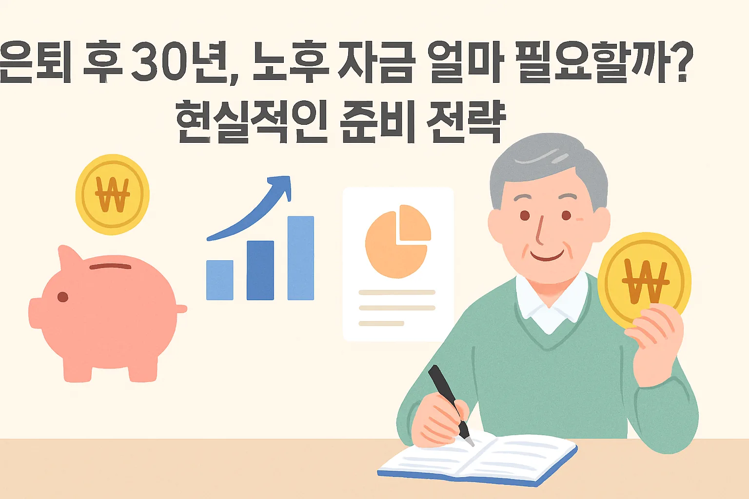 은퇴 후 30년, 노후 자금 얼마 필요할까? 현실적인 준비 전략